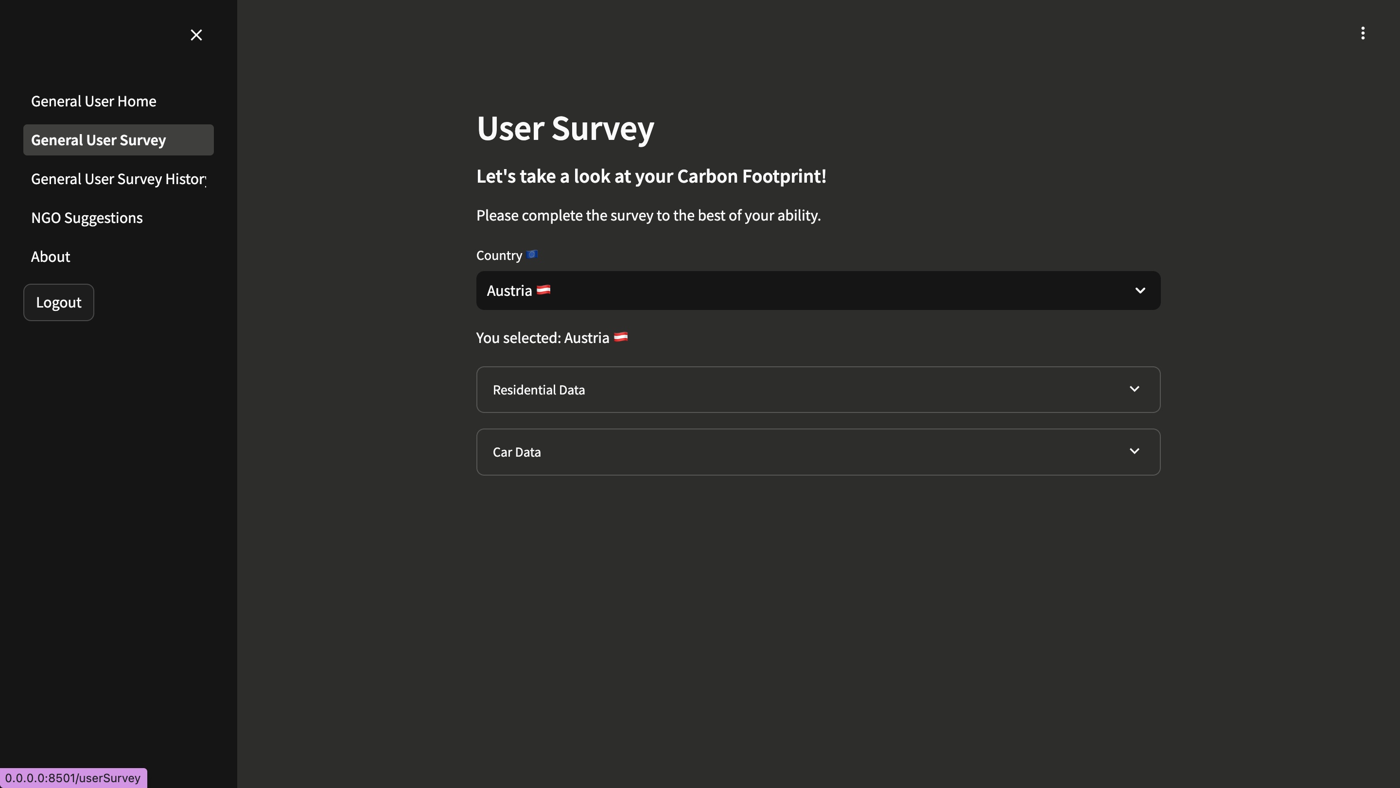 User Survey